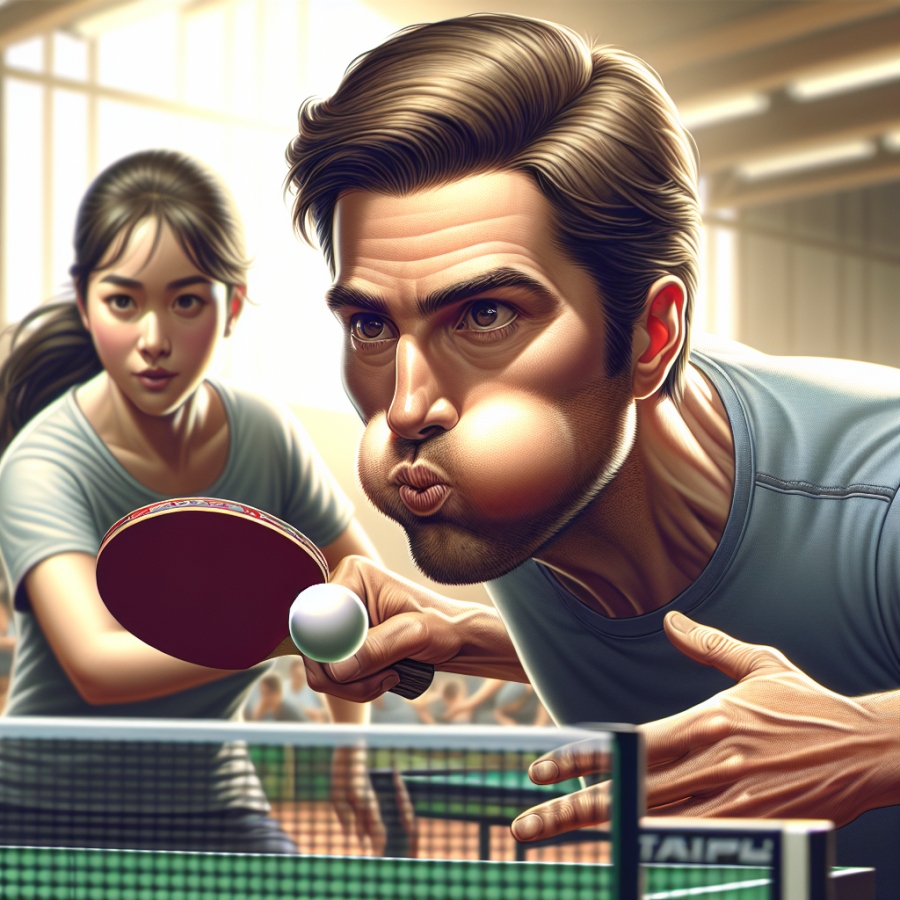 为什么打乒乓球时要吹气