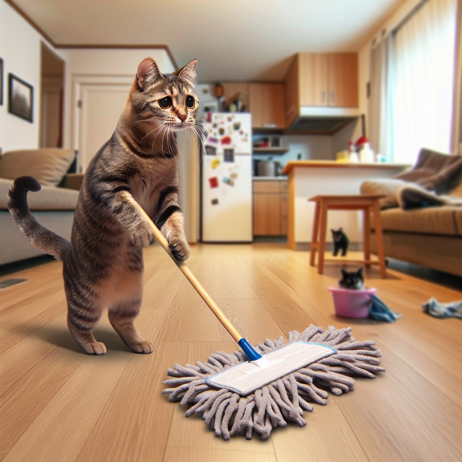 猫咪为什么会做家务呢