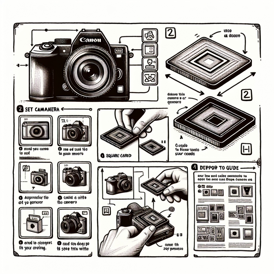 佳能相机怎么用方形卡片