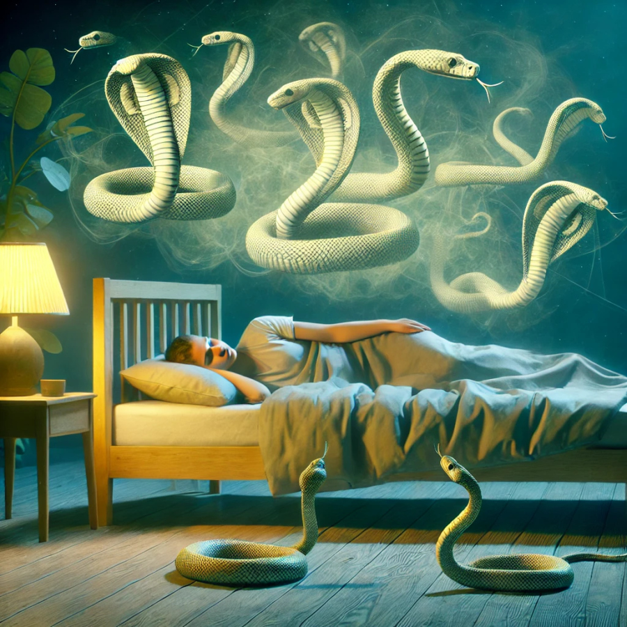 梦境缠绕，解析梦见蛇缠在脖子上的深层含义与心理启示